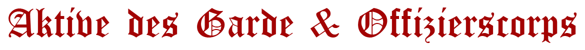 Aktive garde & offiizierscorps